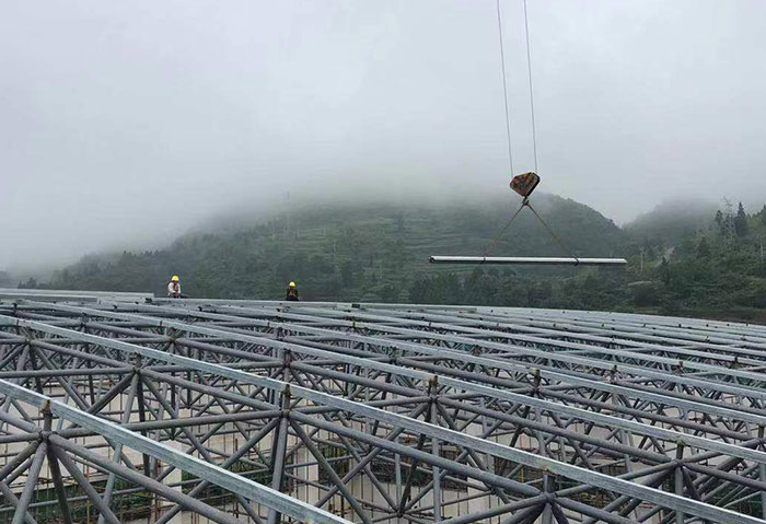 满洲里网架施工